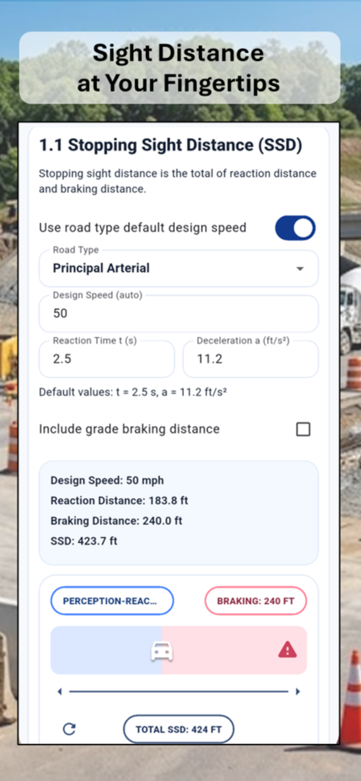 Road Reference App Screenshot 2