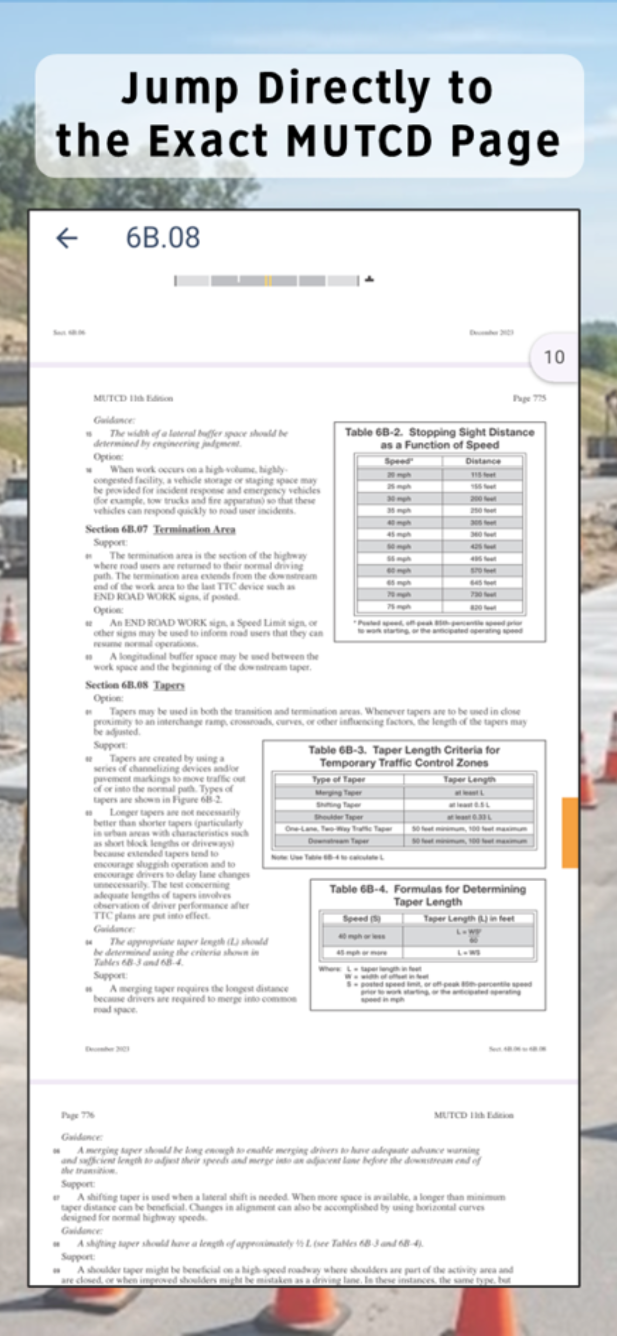 MUTCD App Screenshot 2