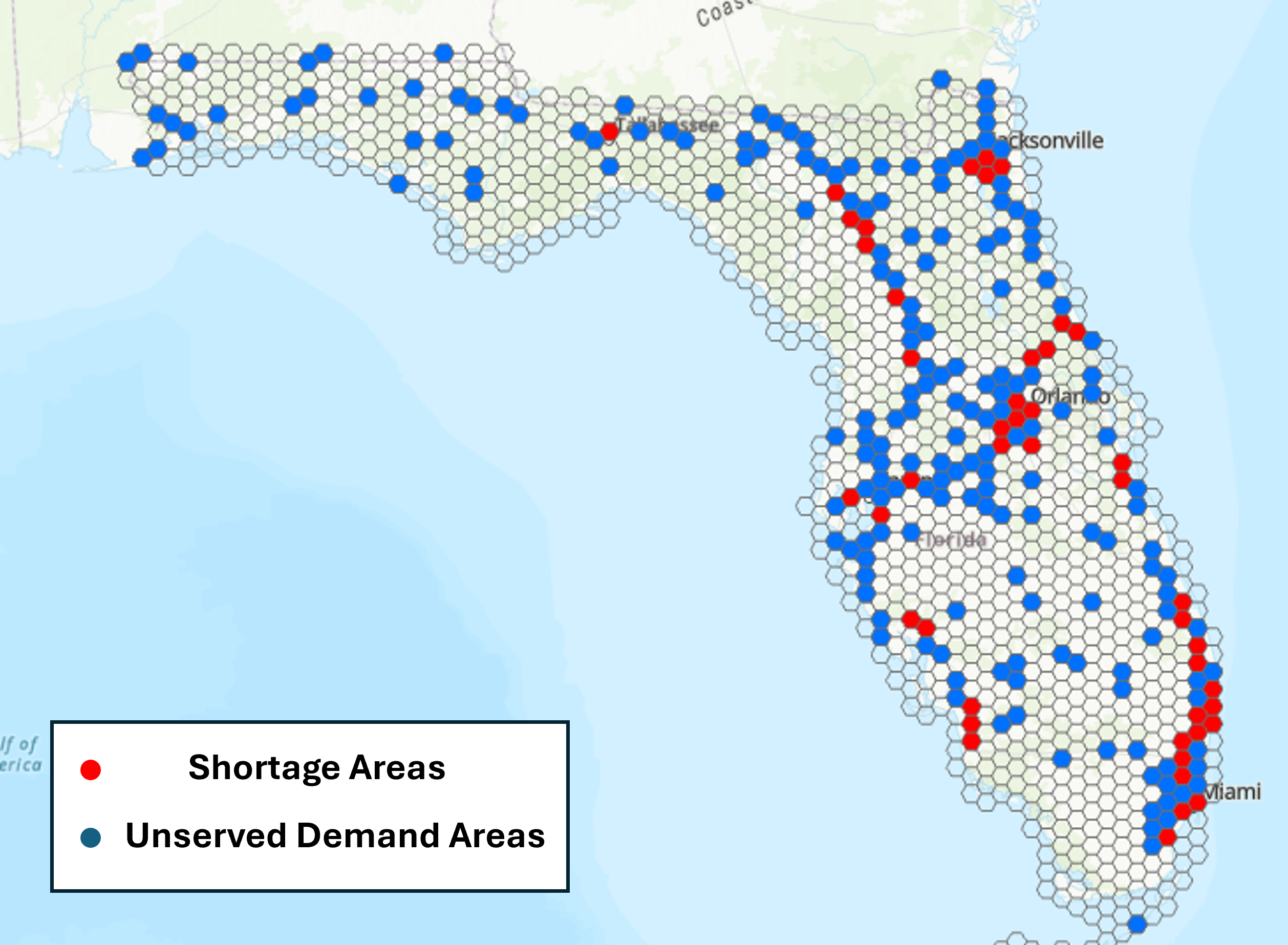 Florida Truck Parking Grid Screening Map